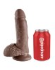 Фаллоимитатор на присоске телесный COCK WITH BALLS фото 9 — Твой Каприз