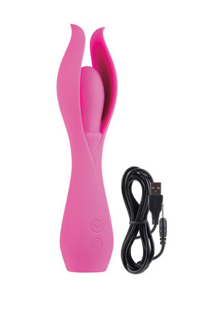 Вибромассажер с лепестками малый Lust by JOPEN L5 перезаряжаемый розовый — Твой Каприз