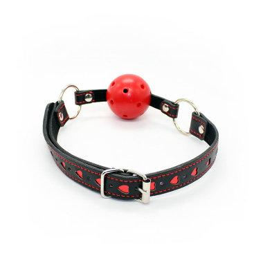 Секс кляп с ремешком Сердечки — Твой Каприз