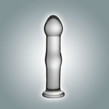 Анальная втулка-фаллоимитатор из стекла с зауженным кончиком — Твой Каприз