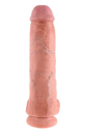 Фаллоимитатор с мошонкой COCK WITH BALLS на присоске — Твой Каприз