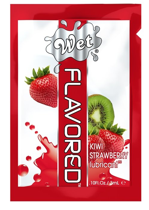 Лубрикант Wet Flavored киви и клубника 3 mL фото 1 — Твой Каприз