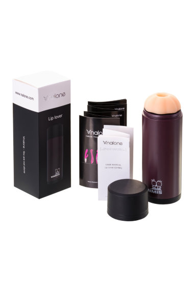 Нереалистичный мастурбатор в колбе Nalone Lip Lover — Твой Каприз