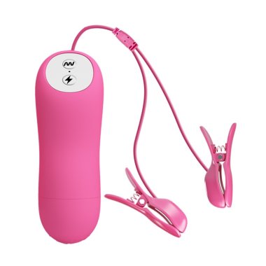 Зажимы для сосков с вибро и электростимуляцией Romantic Wave — Твой Каприз