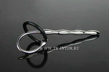 Уретральный плаг с кольцом на член — Твой Каприз