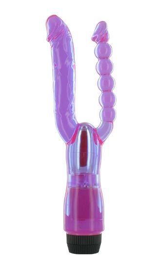 Двойной анально-вагинальный вибромассажер — Твой Каприз