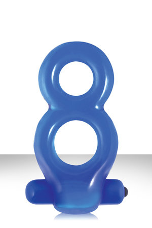 Эрекционное вибро-кольцо RENEGADE MAN'S RING голубое — Твой Каприз