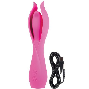 Вибромассажер с лепестками большой Lust by JOPEN L6 перезаряжаемый розовый — Твой Каприз