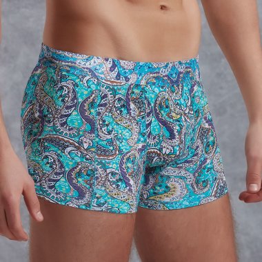 Голубые боксеры DOREANSE с узорами — Твой Каприз
