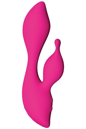 Перезаряжаемый вибромассажер The Cygnet Swan со стимулятором клитора розовый — Твой Каприз