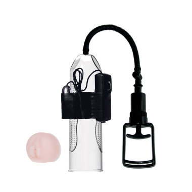 Вакуумная помпа со сменными насадками с вибро — Твой Каприз