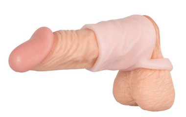 Насадка на пенис с подхватом мошонки Sleeve Ring — Твой Каприз