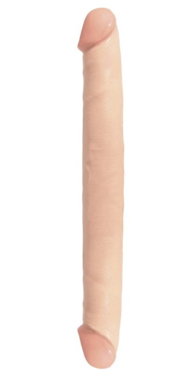 Фаллоимитатор двухсторонний телесный BASIX 12 — Твой Каприз