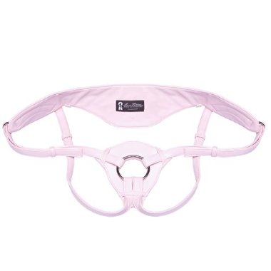 Розовые трусики из патентованной кожи для страпона PNK — Твой Каприз