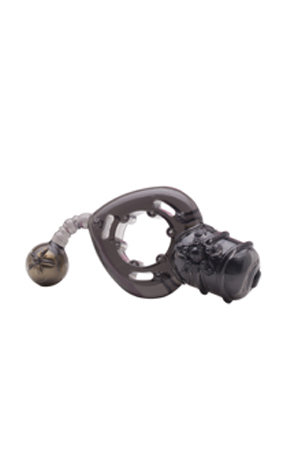 Стимулирующее кольцо Vibrus II с вибрацией пепельное — Твой Каприз