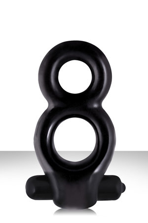 Эрекционное вибро-кольцо RENEGADE MAN'S RING черное — Твой Каприз