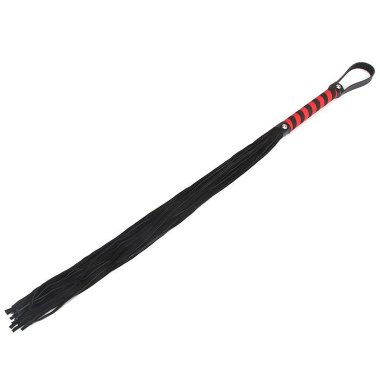 Мягкая плеть с черными шнурами DIRTY PUNISH 60 sm — Твой Каприз