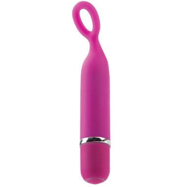 Вибромассажер Lia Mini-Massager Collection - Pleasure “O” из силикона розовый — Твой Каприз