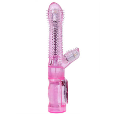 Вибратор с пупырышками и вращающейся головкой — Твой Каприз