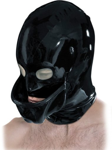 БДСМ шлем на голову латексный черный um Bucket — Твой Каприз
