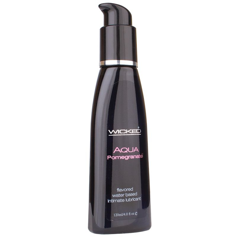 Лубрикант со вкусом граната WICKED AQUA Pomegranate 120 мл фото 1 — Твой Каприз