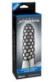 Насадка стимулирующая Silicone Warrior Cock Cage с кольцом на мошонку черная фото 1 — Твой Каприз