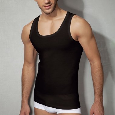 Черная майка DOREANSE хлопковая — Твой Каприз