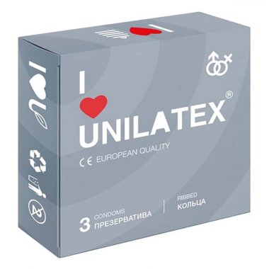 Презервативы с кольцами Unilatex Ribbed — Твой Каприз