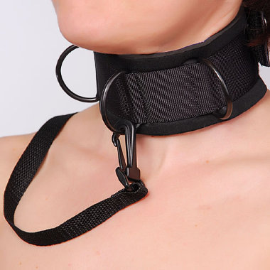 Ошейник на поводке из мягкого материала SITABELLA BDSM — Твой Каприз