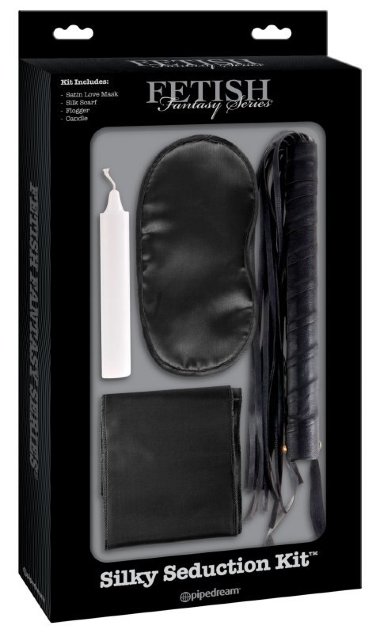 Набор для интимных удовольствий Silky Seduction Kit - Black — Твой Каприз