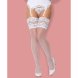 Белые чулки с широкой кружевной резинкой 810 STOCKINGS фото 1 — Твой Каприз