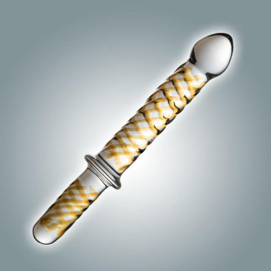 Двухголовый анально-вагинальный стимулятор из стекла ручной работы — Твой Каприз