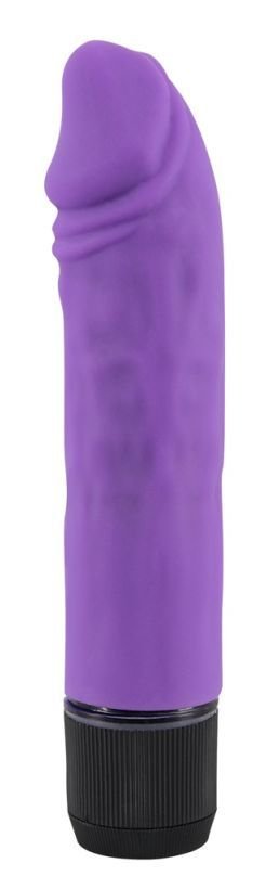 Фиолетовый вибратор реалистичной формы Realistic Lover — Твой Каприз