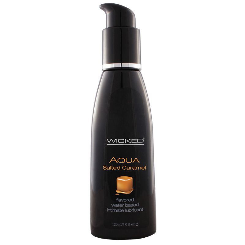 Лубрикант со вкусом соленой карамели WICKED AQUA Salted Caramel 120 мл фото 1 — Твой Каприз
