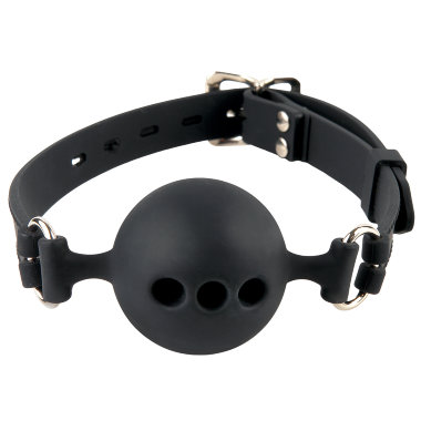 Силиконовый кляп с отверстиями для дыхания Silicone Breathable Ball Gag — Твой Каприз