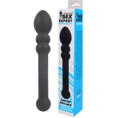 Двусторонний стимулятор с рельефами разного диаметра SEX EXPERT — Твой Каприз