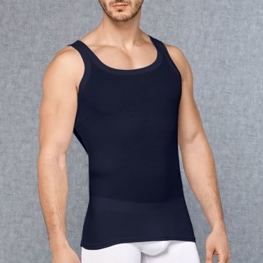 Темно-синяя майка DOREANSE полупрозрачная — Твой Каприз