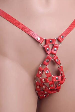 Красные трусики с отверстием для пениса — Твой Каприз