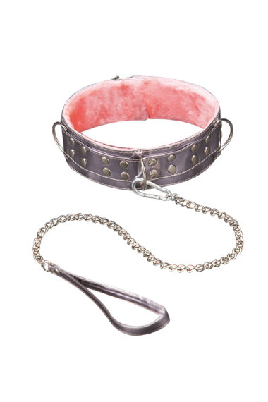 Широкий ошейник с меховой подкладкой SITABELLA BDSM — Твой Каприз