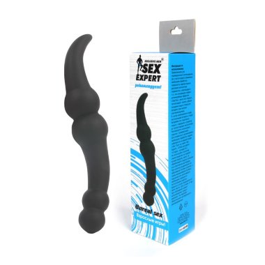 Двусторонний силиконовый анальный стимулятор SEX EXPERT — Твой Каприз