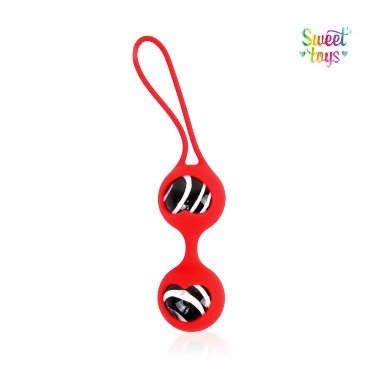 Стеклянные вагинальные шарики в силиконовой оболочке SWEET TOYS — Твой Каприз