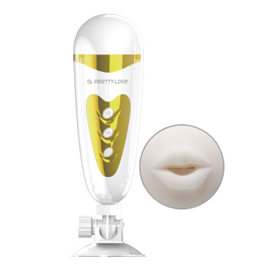 Мега-мастурбатор с вибрацией Mouth style — Твой Каприз