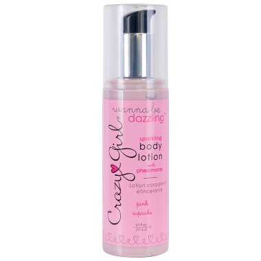 Мерцающий лосьон для тела с феромонами Crazy Girl Pink Cupcake — Твой Каприз