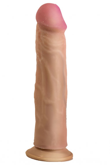 Фаллоимитатор на присоске Кибер-кожа 19,5 см — Твой Каприз