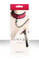Ошейник SINFUL COLLAR с цепью-поводком розовый фото 2 — Твой Каприз