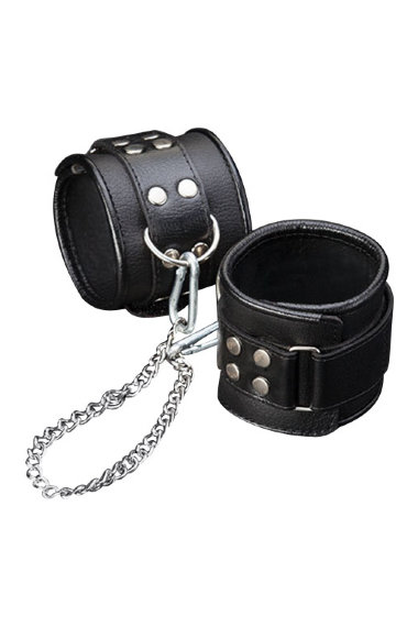 Кожаные оковы на цепочке SITABELLA BDSM — Твой Каприз