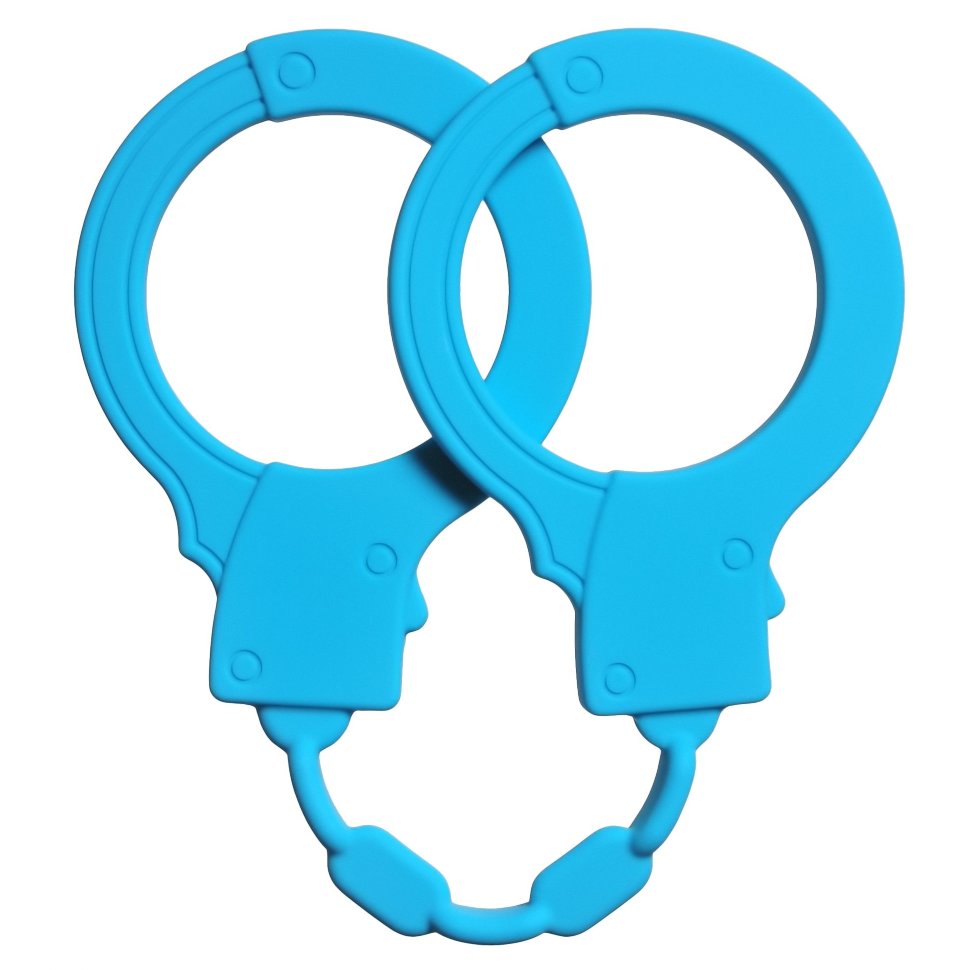 Силиконовые наручники Stretchy Cuffs Turquoise фото 1 — Твой Каприз