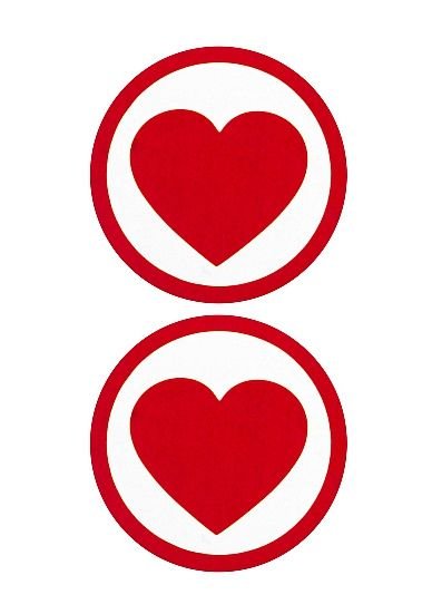 Пестисы Round Hearts красного цвета фото 1 — Твой Каприз
