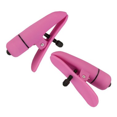 Зажимы на соски Nipplettes с вибрацией розовые — Твой Каприз