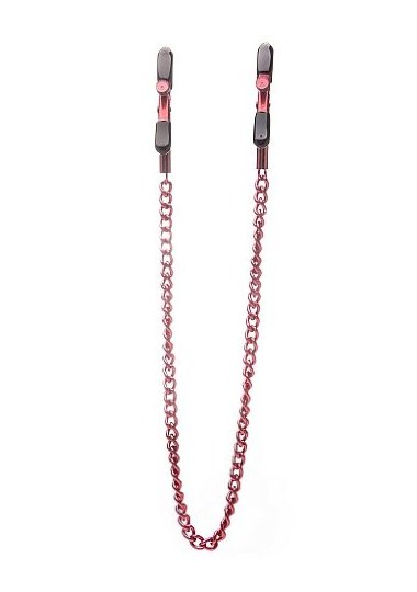 Зажимы на соски с цепочкой Ouch! Red — Твой Каприз